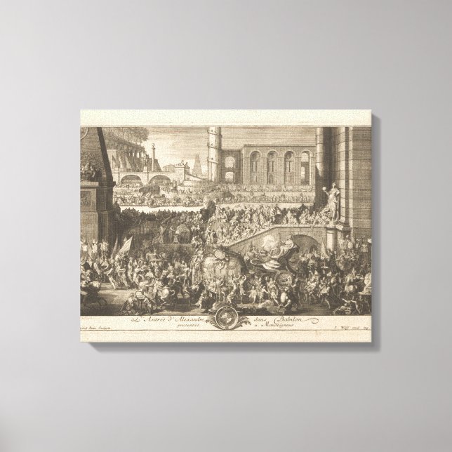 Toile Entrée d'Alexandre le Grand à Babylone, (Recto)