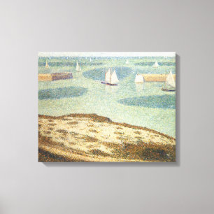 Toile Entrée du port par Georges Seurat, Art Vintage