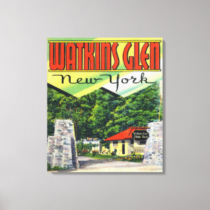 Toile Entrée principale Vue sur Watkins Glen State Park