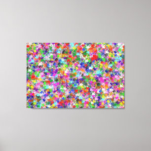 Toile - Enveloppé - Peinture de rayures Un