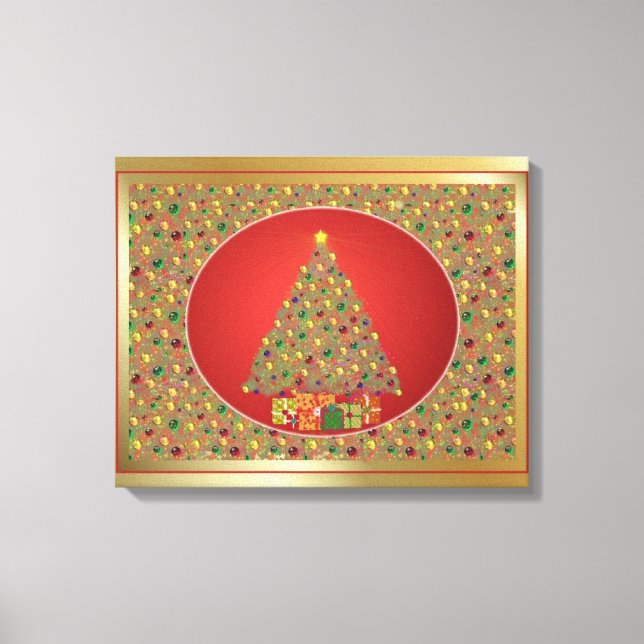 Toile enveloppée Art numérique de Noël (Recto)