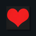 Toile Enveloppée au coeur rouge<br><div class="desc">Toile Enveloppée au coeur rouge</div>