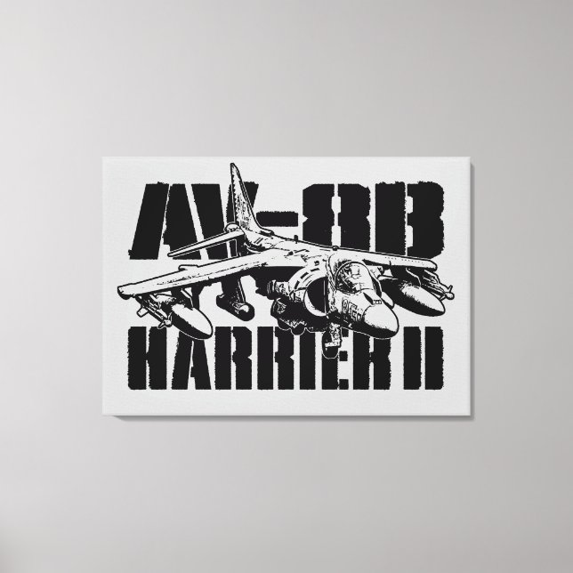 Toile enveloppée AV-8B Harrier II (Recto)