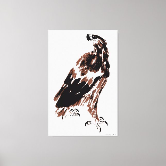 Toile enveloppée d'aigle (Recto)