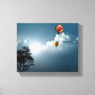 Toile enveloppée de ballons à air