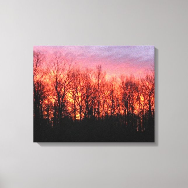 Toile enveloppée de Firey Sunrise (Recto)