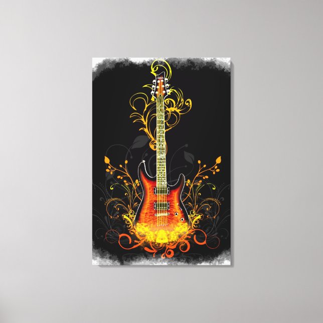 Toile enveloppée de Guitare Art 1A (Recto)