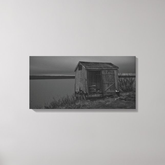 Toile enveloppée de la cabane de Scott's Bay (Recto)