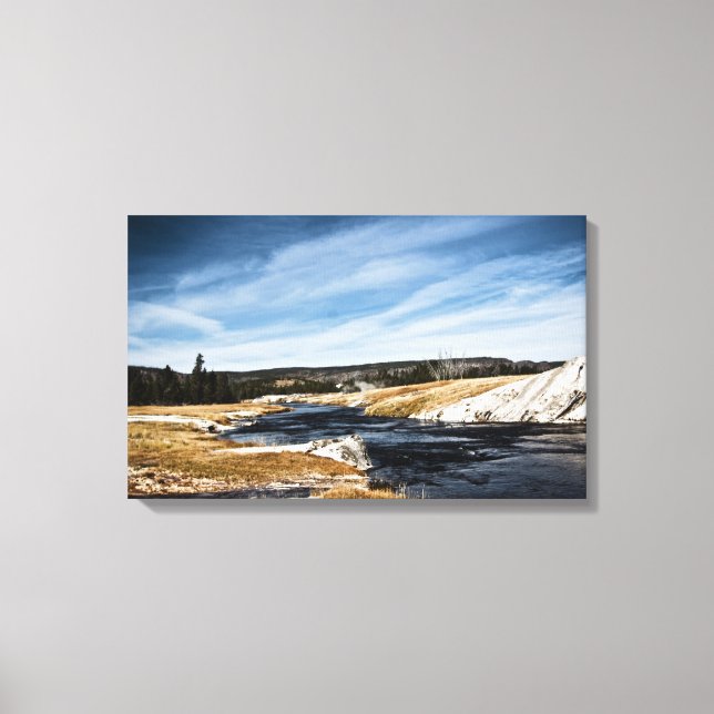 Toile enveloppée de la rivière Firehole (Recto)