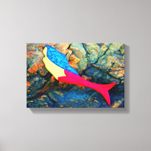 toile enveloppée de sirène sous-marine brune