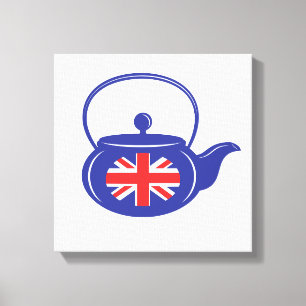 Toile enveloppée de théière britannique