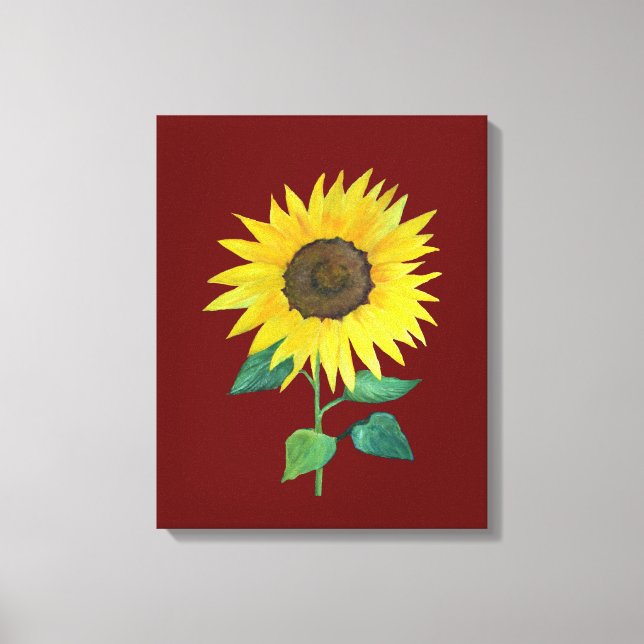 Toile enveloppée de tournesol de ferme (Recto)