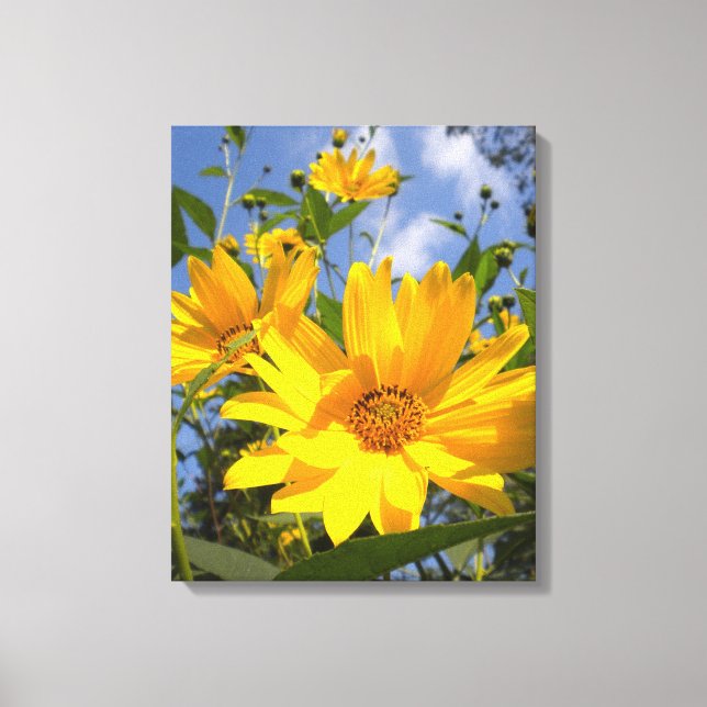 Toile Enveloppée De Tournesols Dorés (Recto)