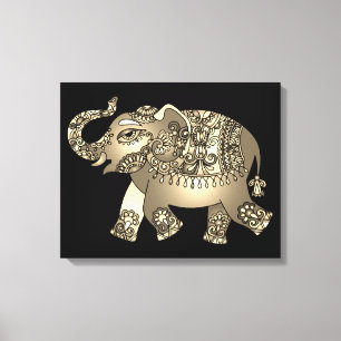 toile enveloppée d'éléphant ornemental