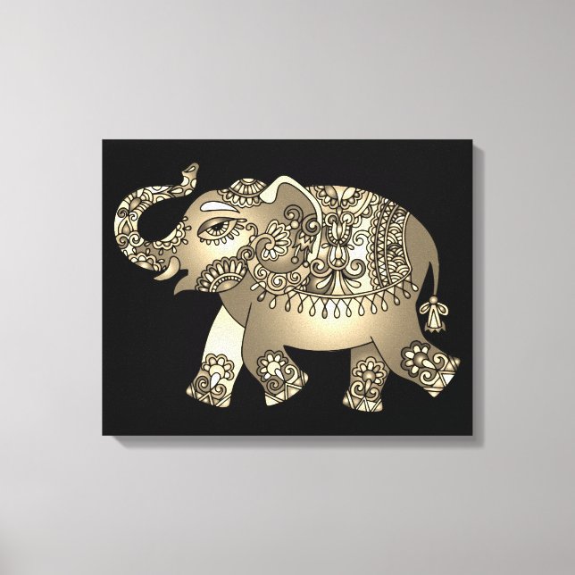 toile enveloppée d'éléphant ornemental (Recto)