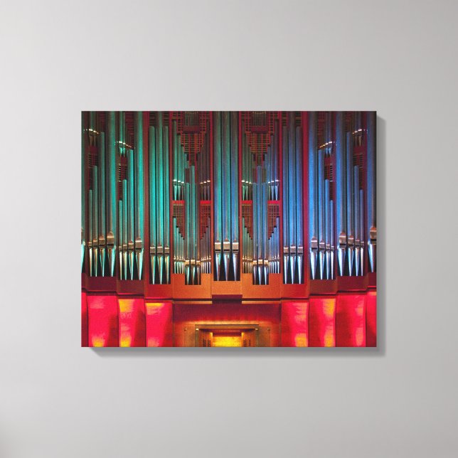 Toile enveloppée d'orgue colorée (Recto)