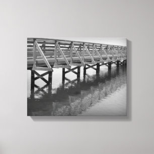 Toile enveloppée du pont des zones humides de Bols