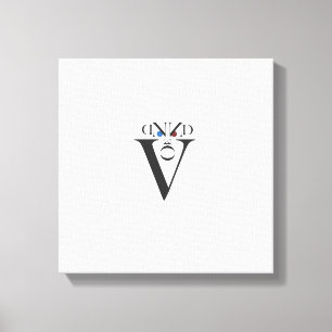 Toile enveloppée face lettre
