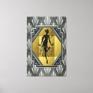 toile enveloppée fille flapper