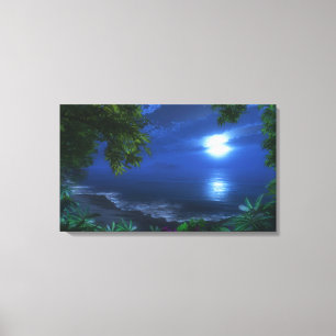 Toile Enveloppée "First Moonlight"