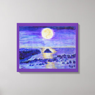 Toile Enveloppée Imprimer - Fête du clair de lune