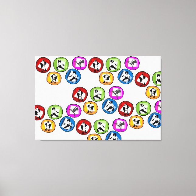 toile enveloppée karaté arts martiaux ceinture noi (Recto)