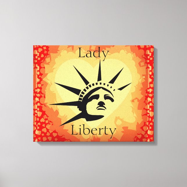 Toile Enveloppée Lady Liberty (Recto)