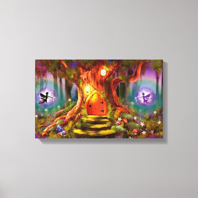 Toile enveloppée L'Arbre Magique (Recto)