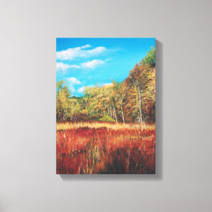 Toile enveloppée par acrylique de peinture