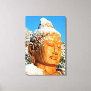 Toile enveloppée par Bouddha de neige