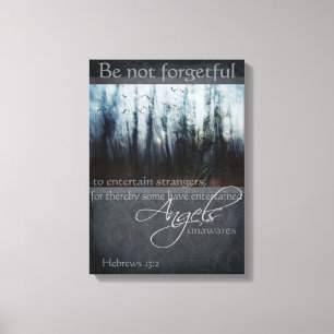 Toile enveloppée par citation d'ange de 13:2