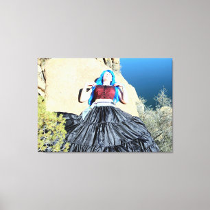 toile enveloppée par fille cosplay de sommeil