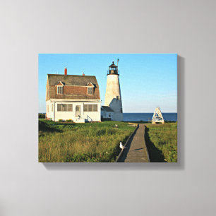 Toile enveloppée par Maine en bois de phare d'îl