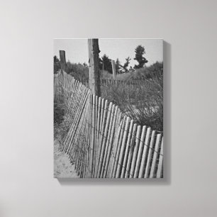 Toile enveloppée par plage noire et blanche