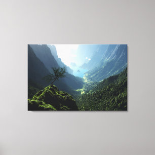 Toile enveloppée par ressort des montagnes