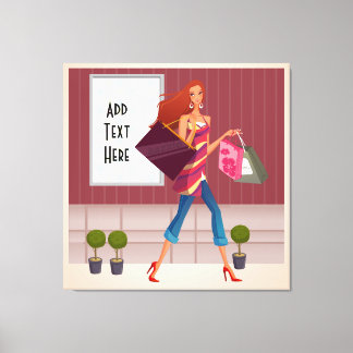 Toile Enveloppée Pour Fille Commerçante