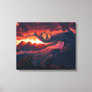 Toile enveloppée Premium Art numérique (Gloss)