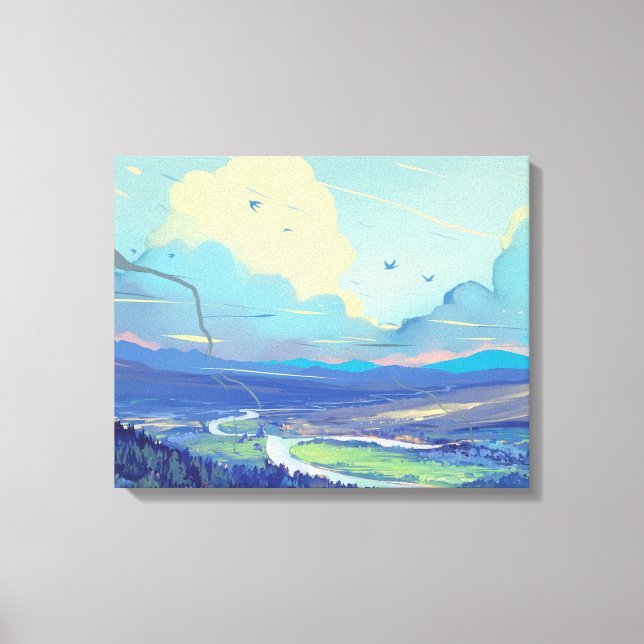 Toile enveloppée Premium Art numérique (Gloss) (Recto)