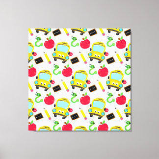Toile enveloppée Premium de l'école (brillant)