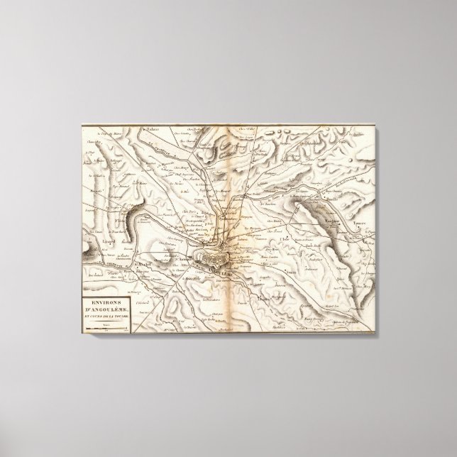 Toile Environs d'Angoulême (Recto)