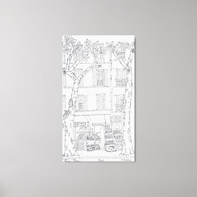 Toile Épicerie | Rue Brea, Paris, France (Recto)