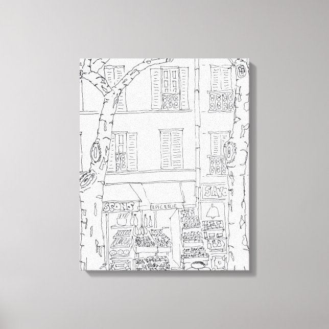 Toile Épicerie | Rue Brea, Paris, France (Recto)