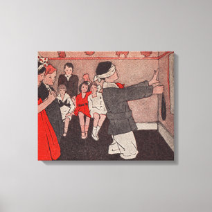Toile Épingler la queue Âne Vintage Enfants