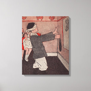 Toile Épingler la queue Âne Vintage Enfants