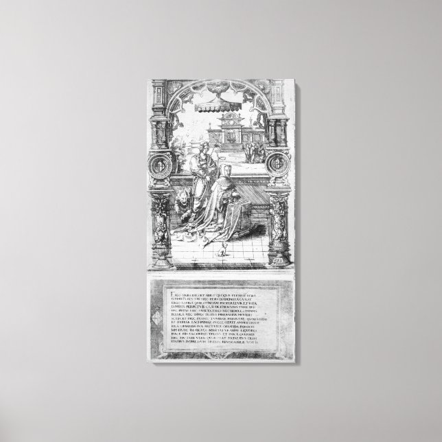 Toile Épitaphe de Margaret d'Autriche (Recto)