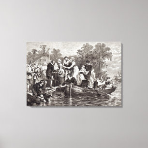 Toile Épouses pour les colons chez Jamestown