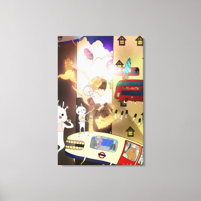 Toile Épuisement de la ville 2013 (Recto)