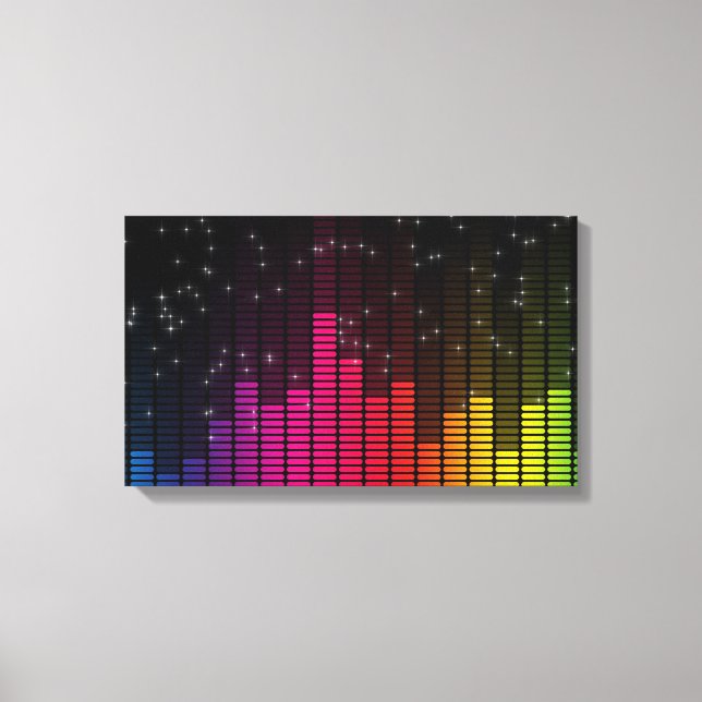 Toile Equalizer Disco Lights Music Volume (Recto)