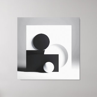 Toile Équilibre monochrome