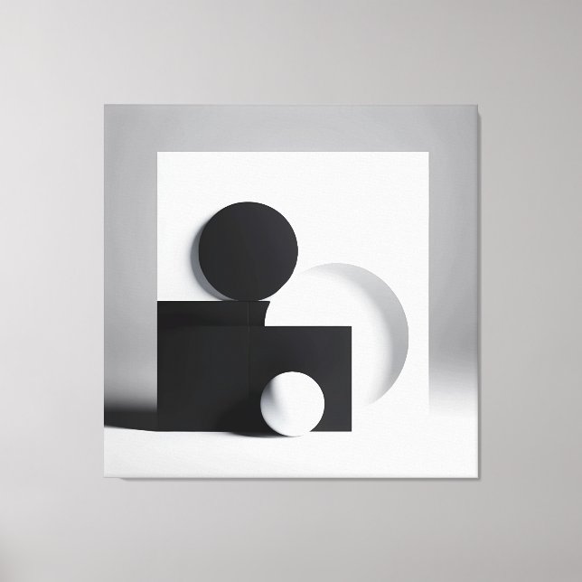 Toile Équilibre monochrome (Recto)